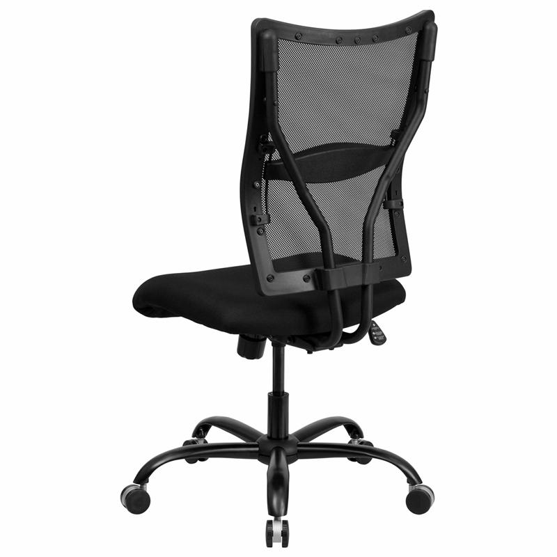 Big & Tall 400 lb. Rated Black Mesh Executive Swivel Ergonomic Office Chair. Picture 3