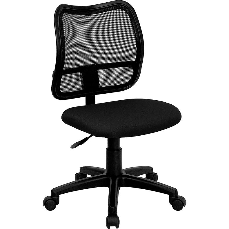 Mid-Back Black Mesh Swivel Task Office Chair. The main picture.